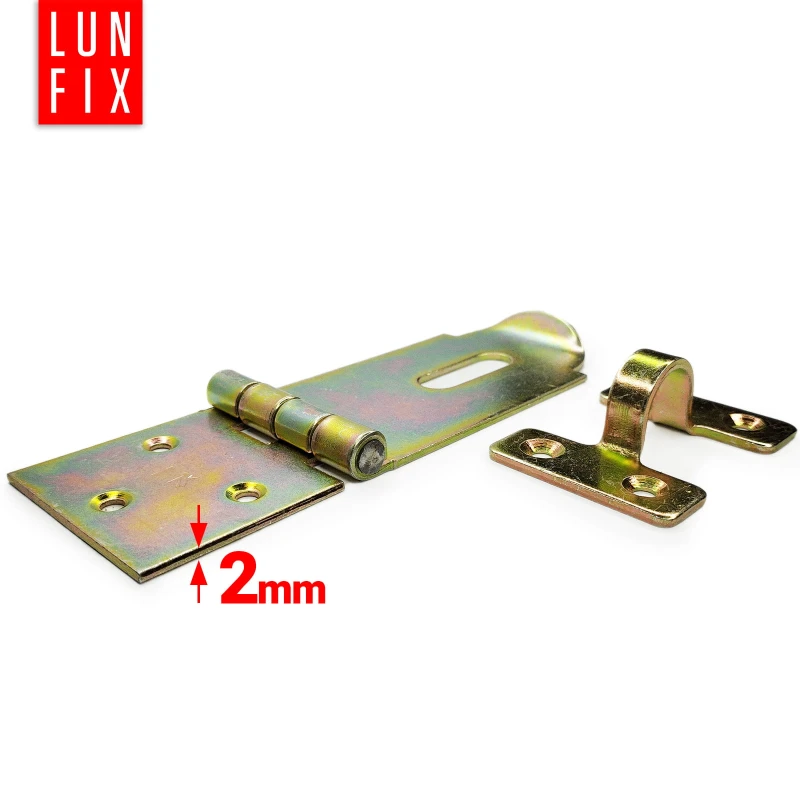 Kloubová petlice 150x50x2 mm žlutě pozinkovaná 1ks.