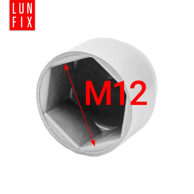 Zaślepka na śruby M12/19 maskownica kołpak biała 100szt.