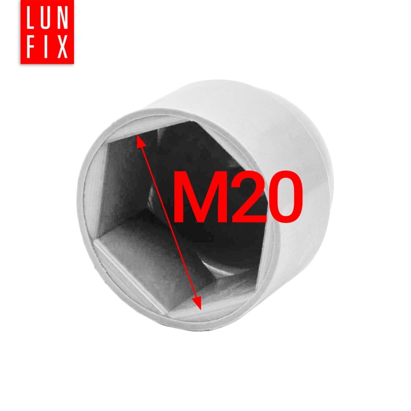 Zaślepka na śruby M20/30 maskownica kołpak biała 5szt.