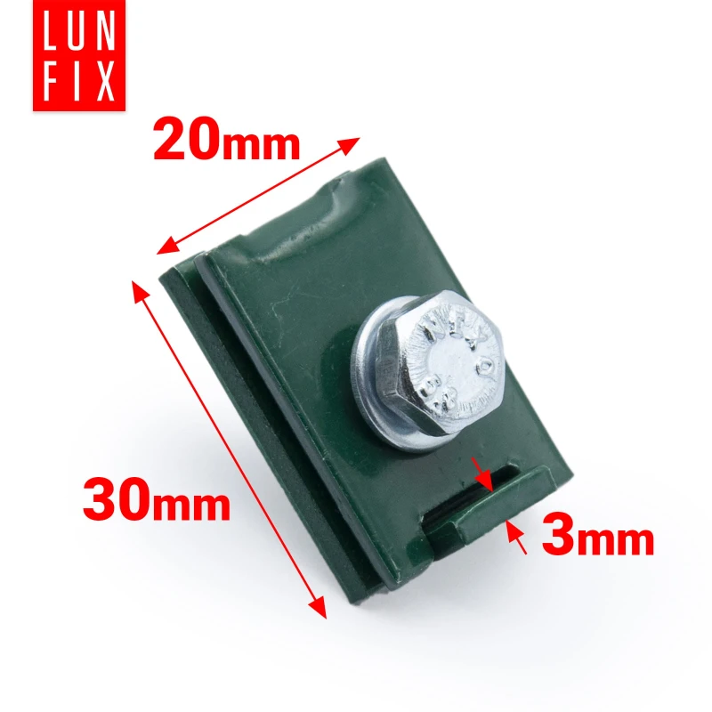 Spojka panelu tzp L 6x20 mm zelená 1ks.