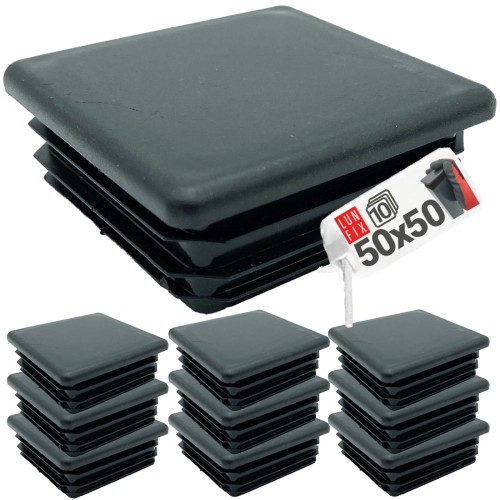 Zátka na sloupek 50x50 černá 10ks.