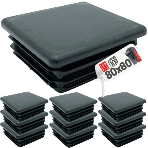 Zátka na sloupek 80x80 černá 10ks.