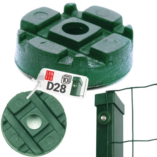 Upevnění pletiva a panelů 10ks. zelené