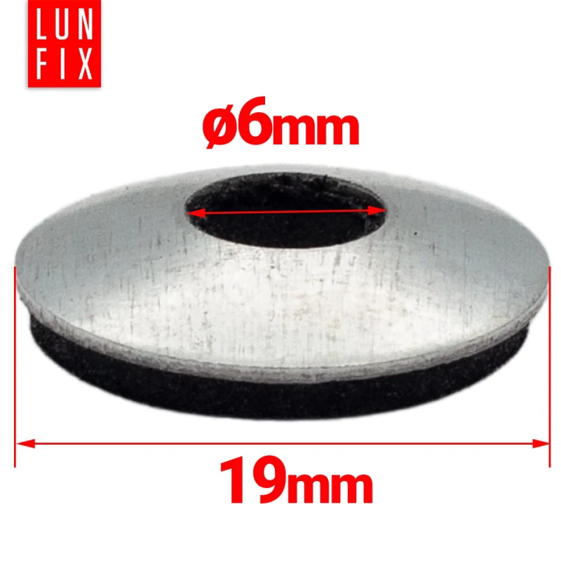 Podložka s těsnící gumou EPDM 6x19 mm pozinkovaná 250ks