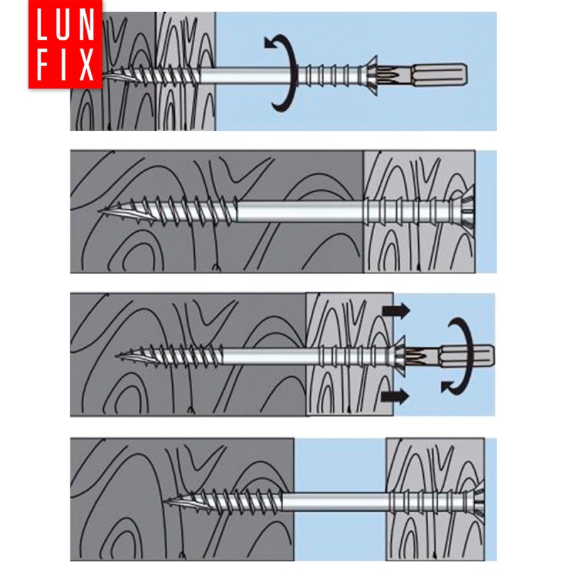 Wkręty dystansowe regulacyjne 6x110mm do łat 100szt.