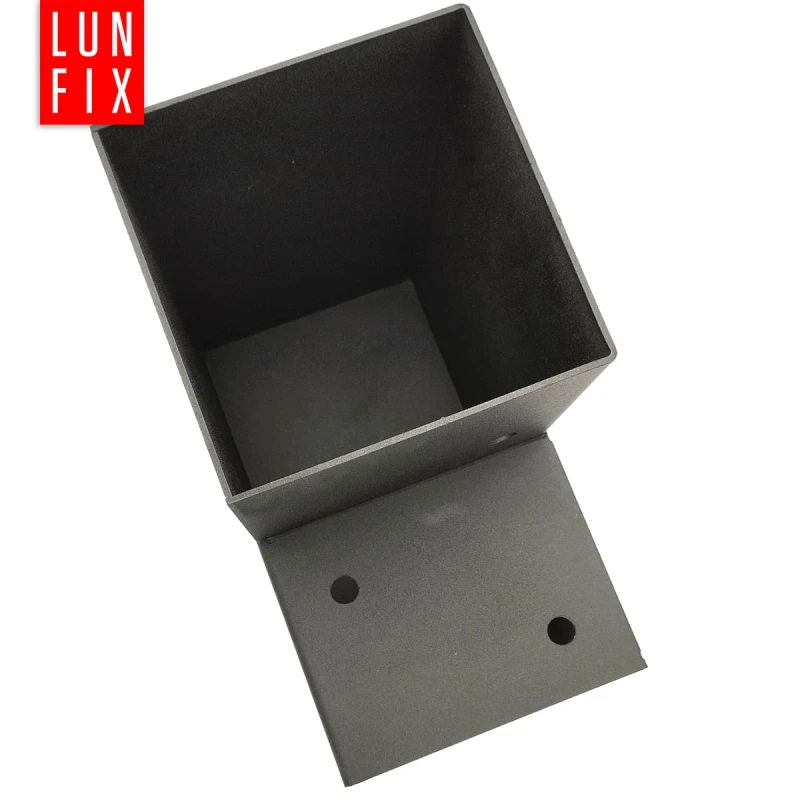 Spojka trámů L 120x120mm čtvercová podpora na hranoly 2 konci