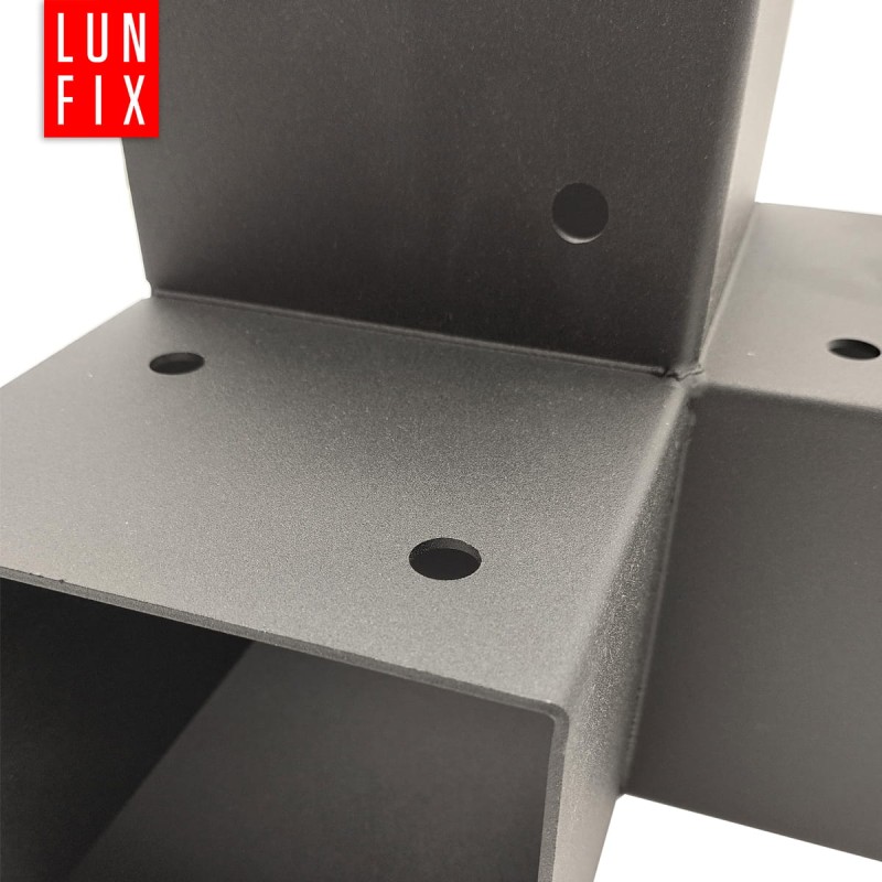 Łącznik belki kwadratowy Y 120x120mm wspornik do kantówek 3 końce
