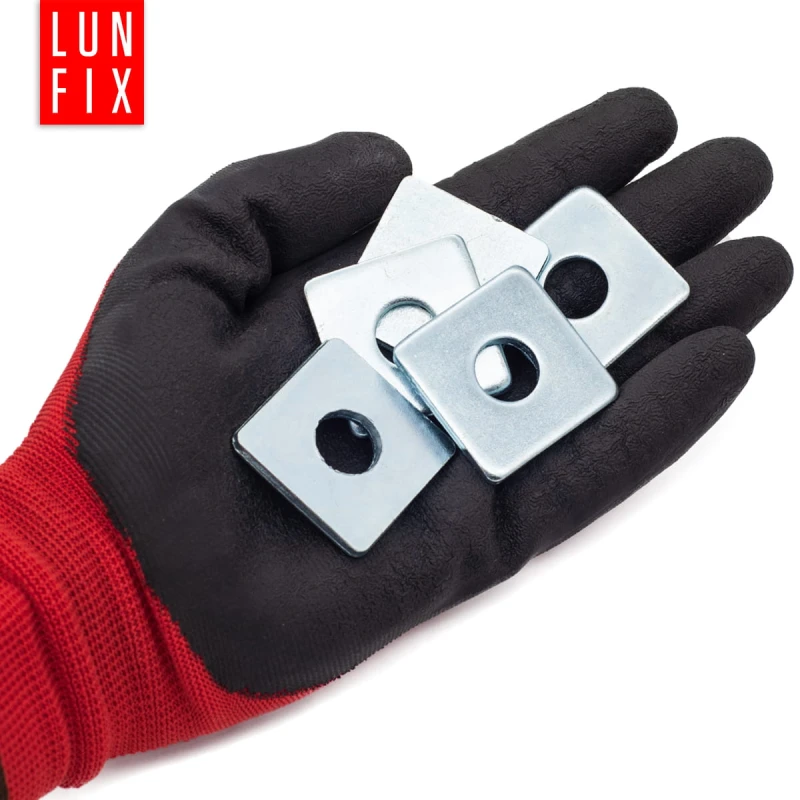 Pozinkovaná čtyřhranná podložka M20 60x60x5mm 2 ks