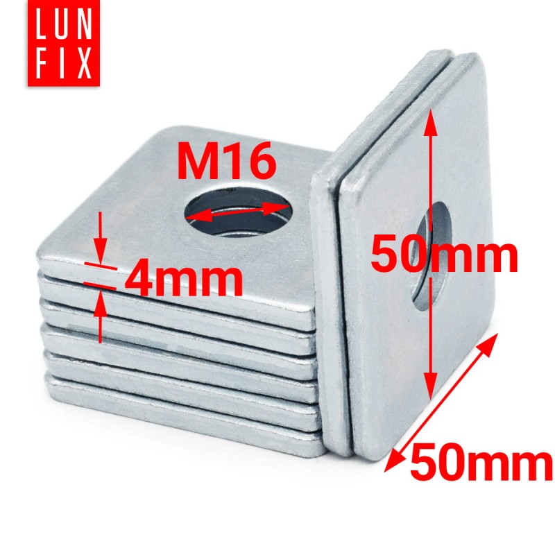 Podkładka kwadratowa M16 ocynkowana 50x50x4,5mm 2szt.