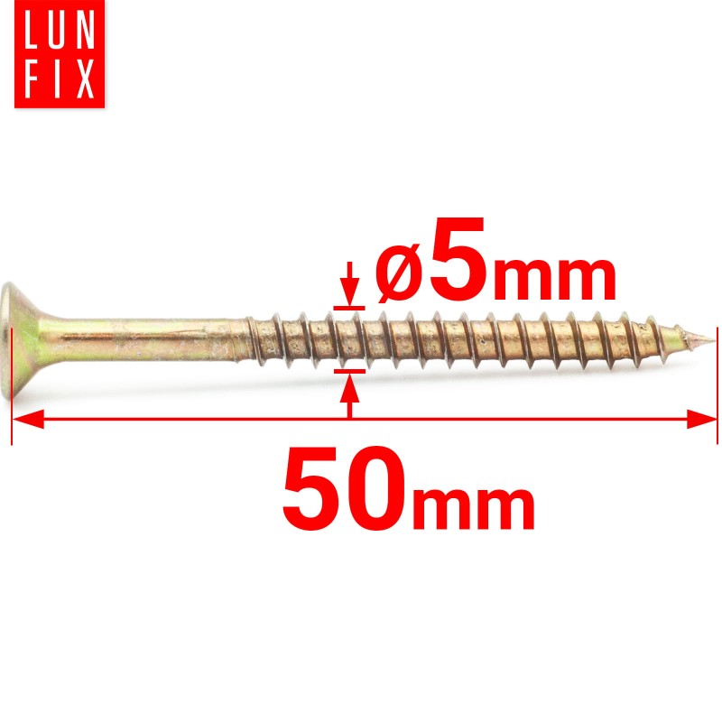 Wkręty uniwersalne 5x50 hartowane ocynkowane KDH 300szt.