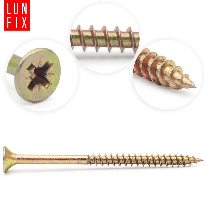 Wkręty uniwersalne 6x120 hartowane ocynkowane KDH 100szt.
