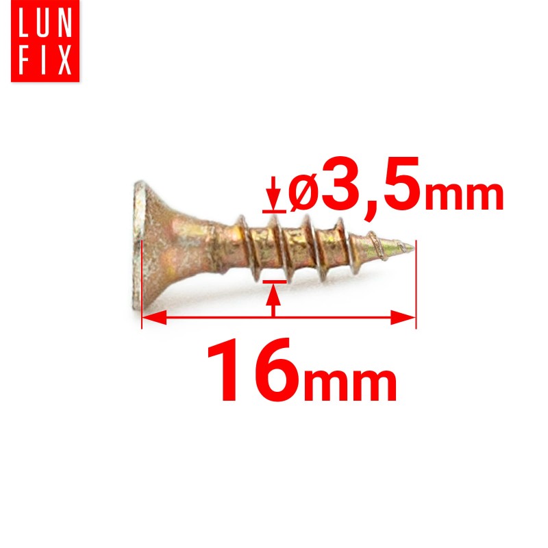 Wkręty uniwersalne 3,5x16 hartowane ocynkowane KDH 1kg