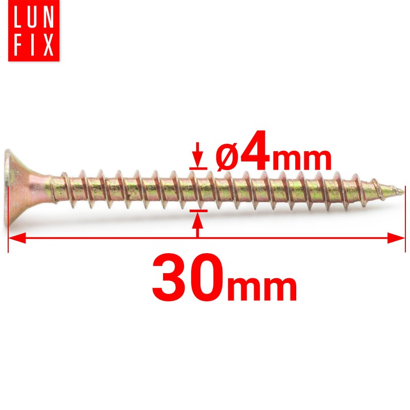 Wkręty uniwersalne 4x30 hartowane ocynkowane KDH 1kg