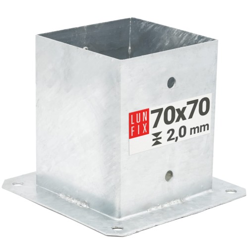 Šroubovací kotevní patka 70x70 mm 