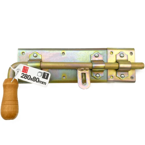 Zástrčka vratová 280x80mm s dřevěnou koncovkou pravá 1ks.