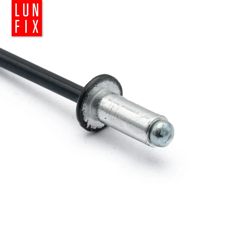 Nýt trhací 4,8x10mm hliník/ocel se zapuštěnou hlavou 100ks černý RAL9005