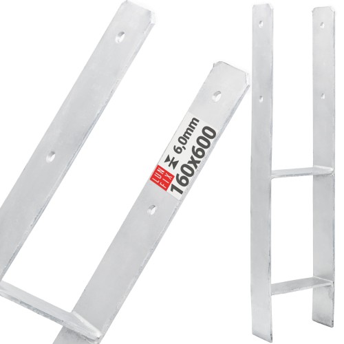 Ukotvení trámků typ H 160x600x6mm