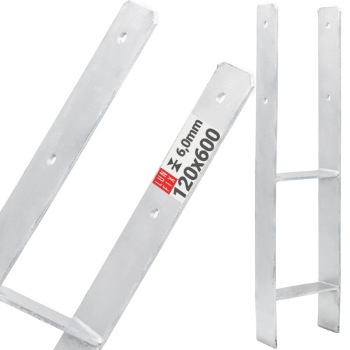 Ukotvení trámků typ H 120x600x6mm