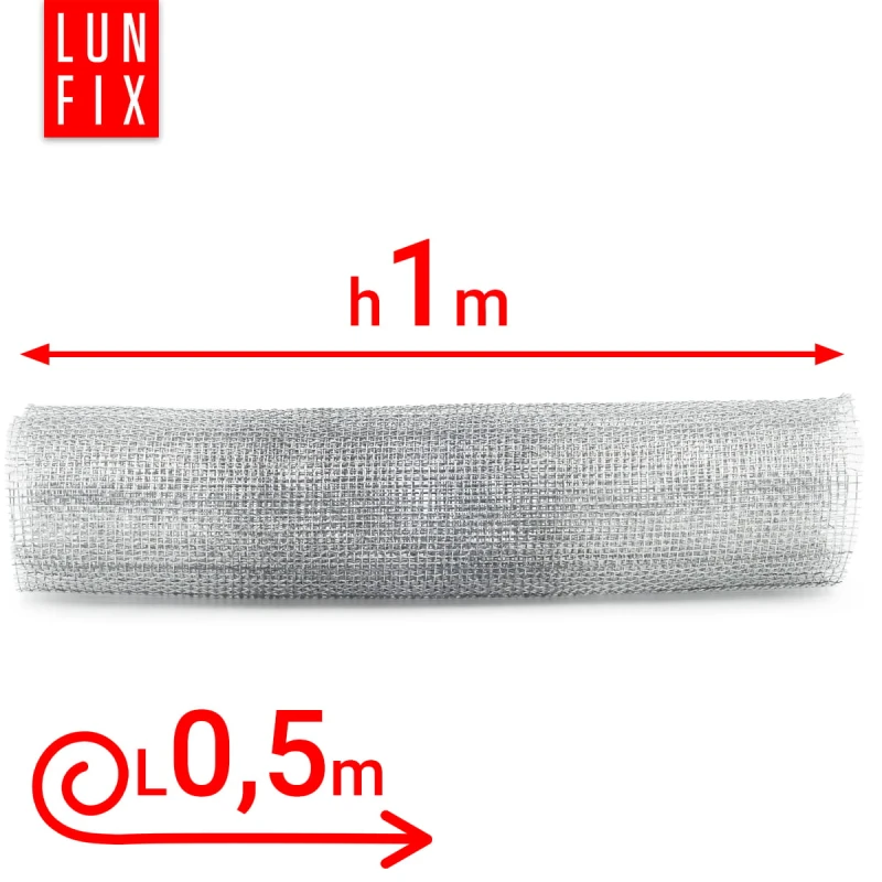 Siatka tkana nierdzewna oczko 5x5mm drut fi 0,6mm 0,5m2