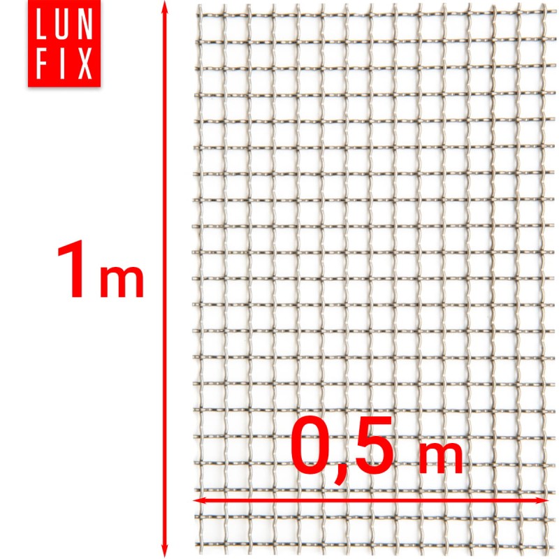 Siatka tkana nierdzewna oczko 5x5mm drut fi 1mm 0,5m2