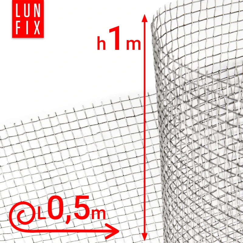 Nerezové pletivo očko 2x2 mm fi0,4mm 1000x500mm