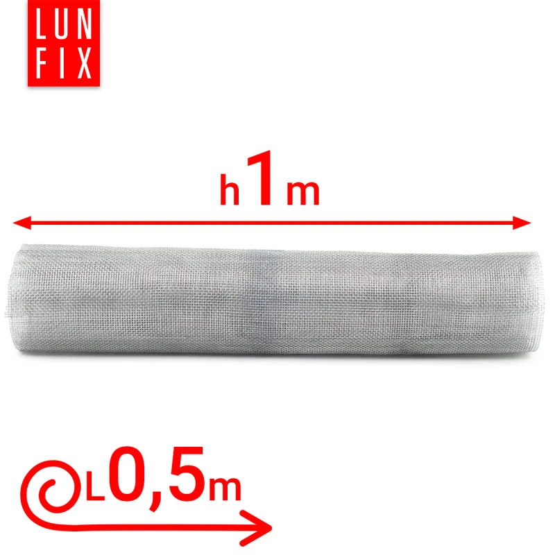 Pozinkované tkané pletivo oko 2,5x2,5mm fi0,4mm h1m 0,5m2