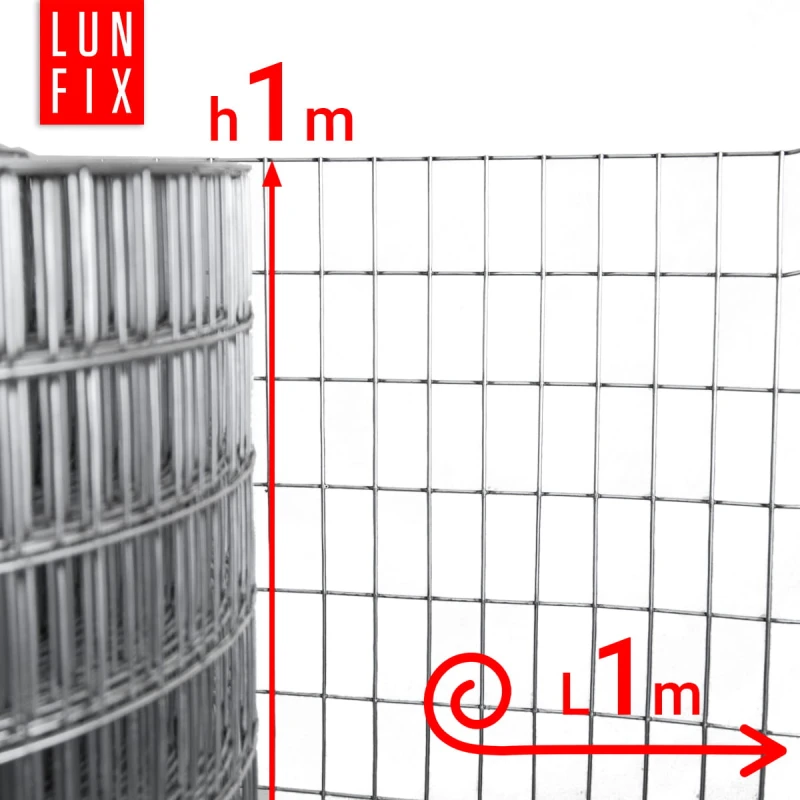 Svařované pletivo pozinkované role 1m oko 50x25 drát 1,9 mm výška 1m