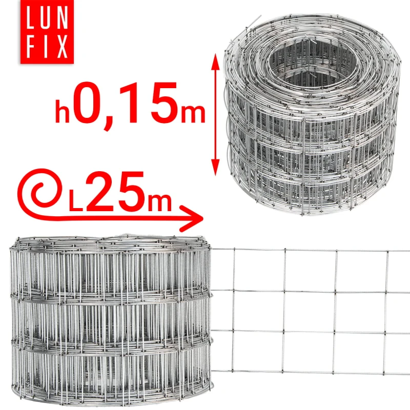 Armovací pletivo oko 50x60 drát1,5mm výška 15cm role 25m