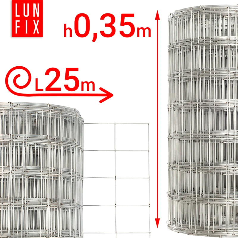 Armovací pletivo oko 50x60 drát1,5mm výška 35cm role 25m