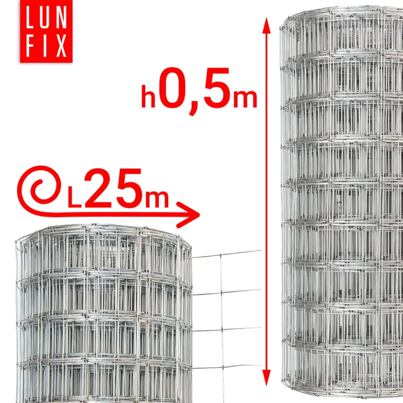 Armovací pletivo oko 50x60 drát1,5mm výška 50cm role 25m