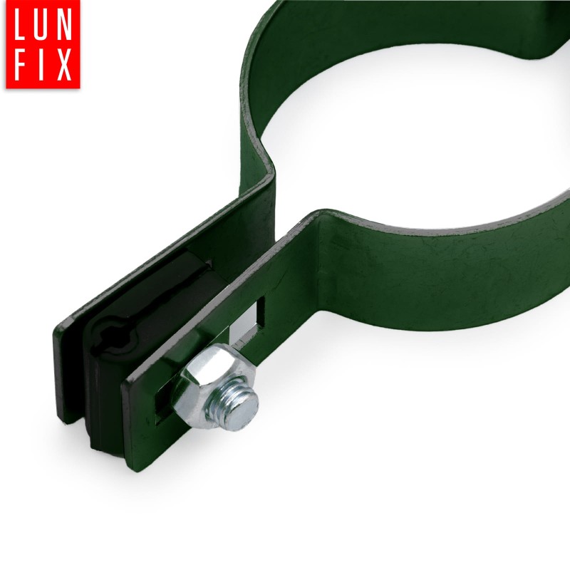 Obejma pośrednia fi42mm do paneli ZIELONA zestaw