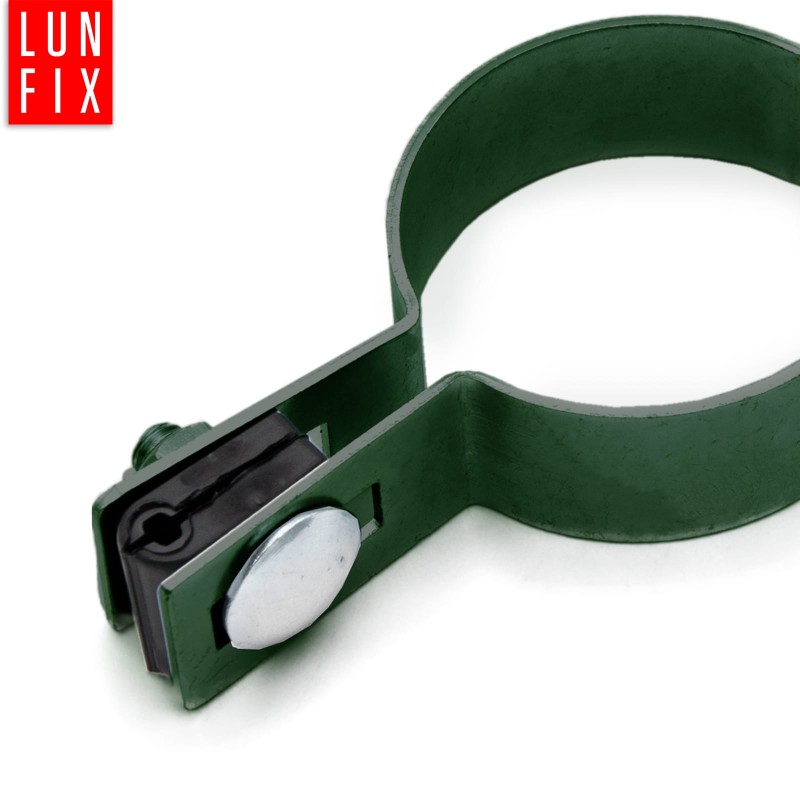 Obejma pośrednia fi48 mm do paneli ZIELONA zestaw