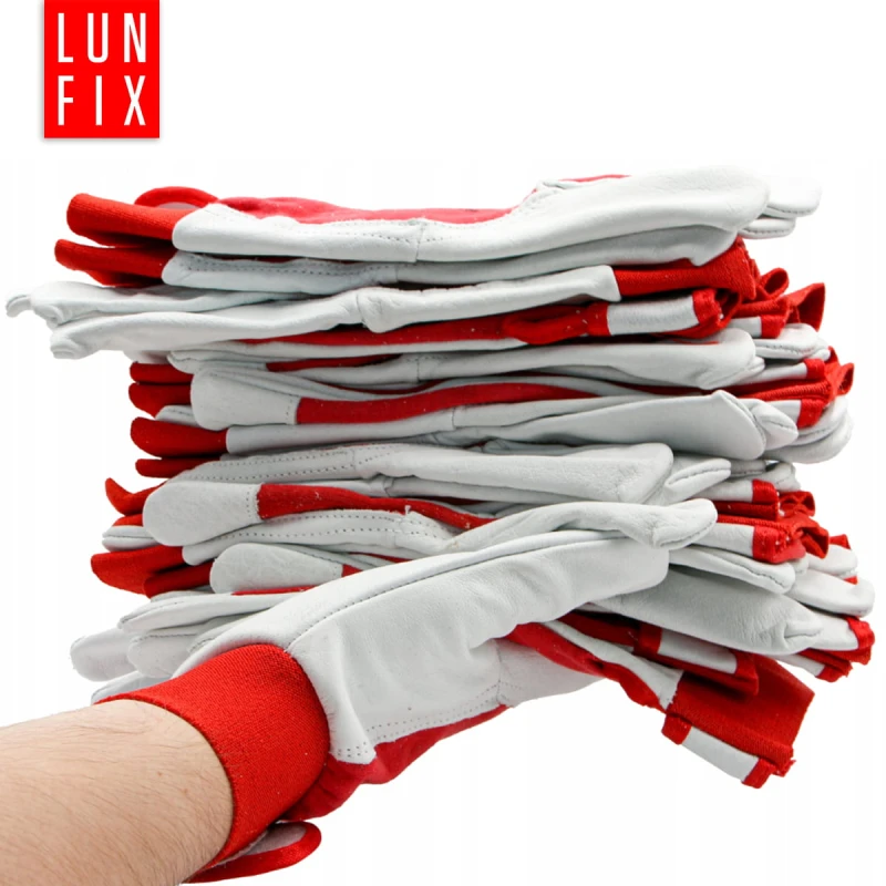 Pracovní rukavice s protiskluzovou manžetou, kůže vel. 10-XL 1 pár