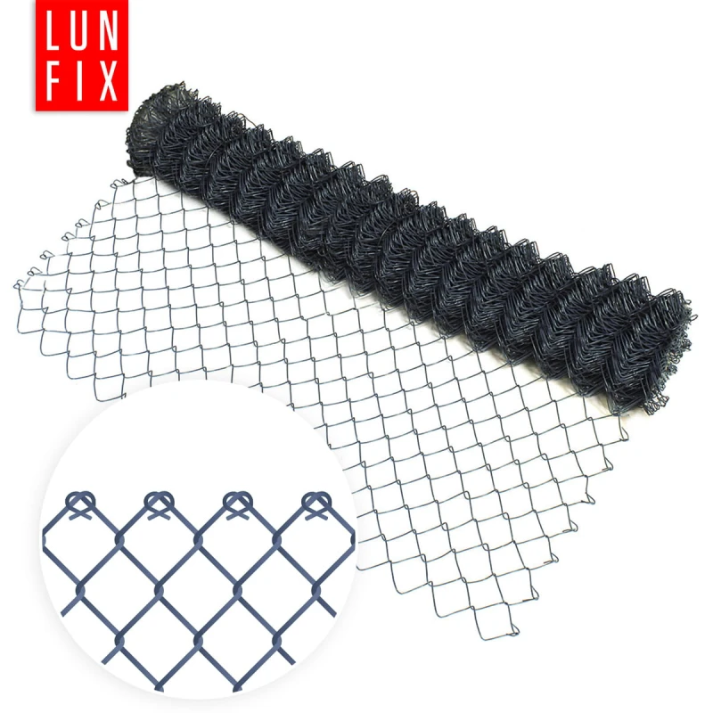 Šedé pletivo 125cm 62x62 fi 2,5/3,8mm pozinkované poplastované role 10m