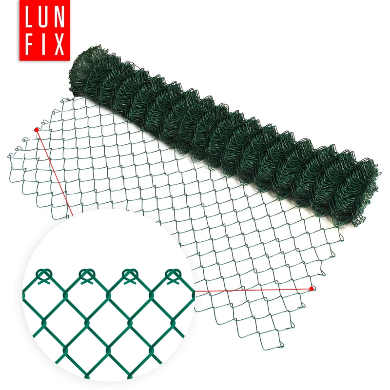 Zelené pletivo 125cm 50x50 fi 2,5mm pozinkované poplastované role 25m