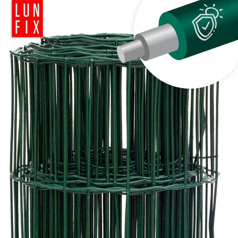 Zelené svařované pletivo poplastované role 20m oko 100x100 drát 2,1 mm výška 1,2m