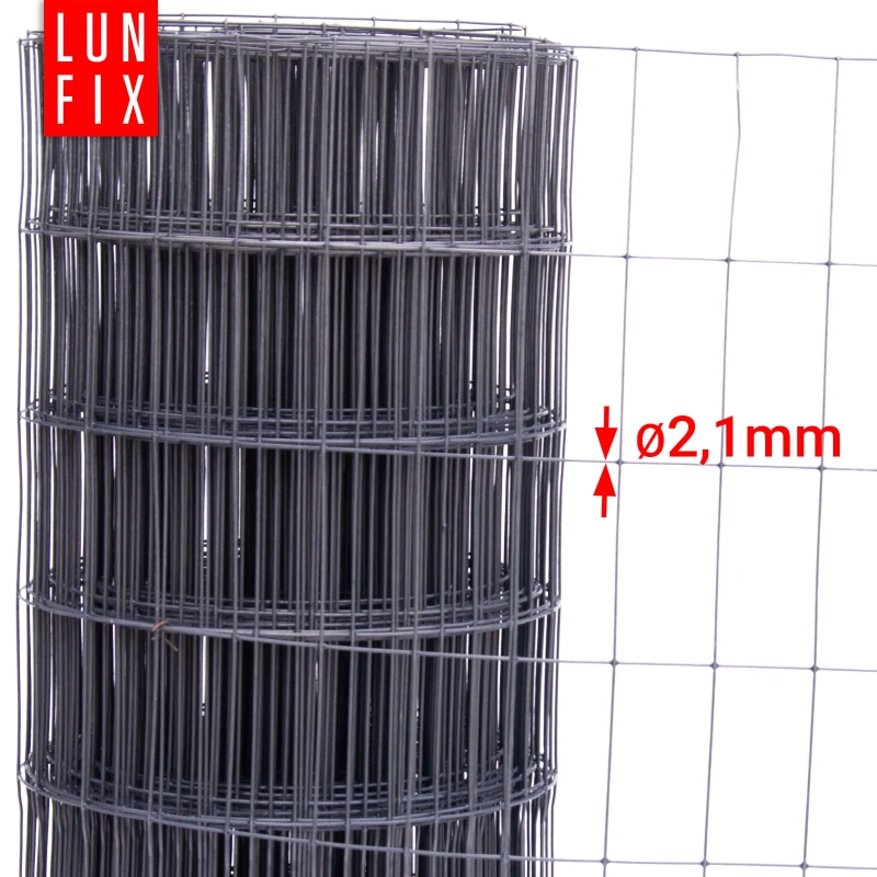 Antracitové svařované pletivo poplastované role 10m oko 100x50 drát 2,1 mm výška 0,6m