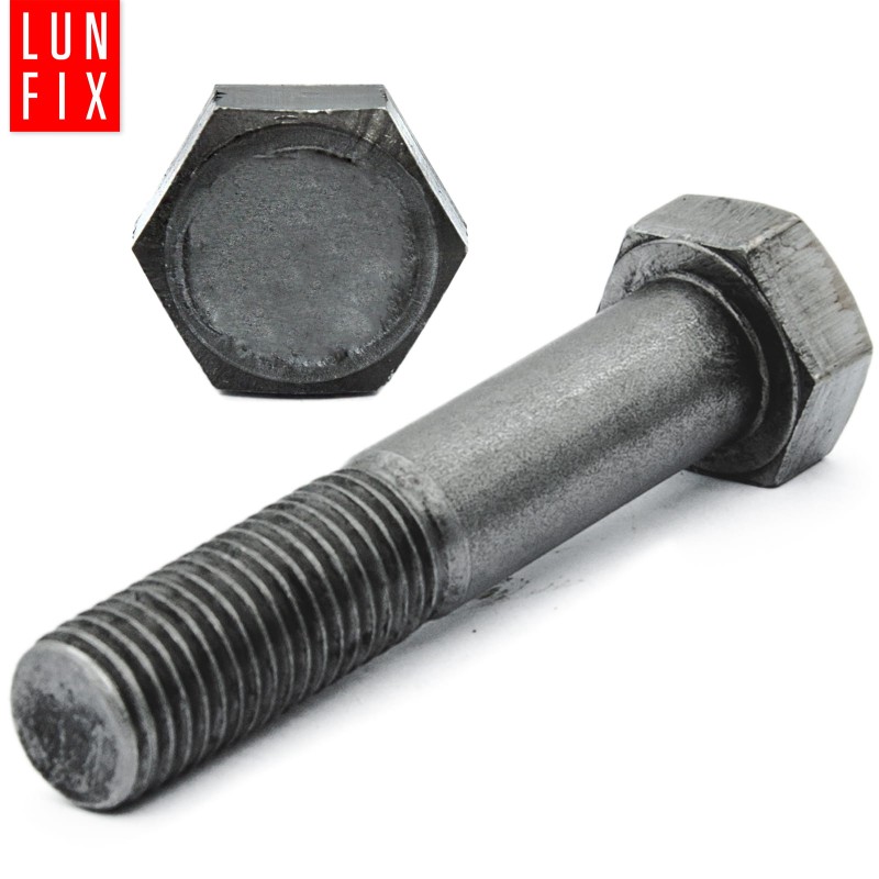 Śruba sześciokątna M20x90 czarna DIN 931 klasa 5.8 półgwint 1kg