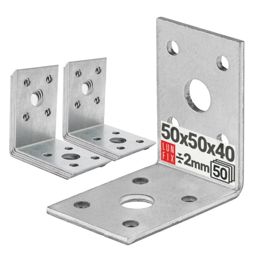 Úhelník 50x50x40x2mm 50 ks.