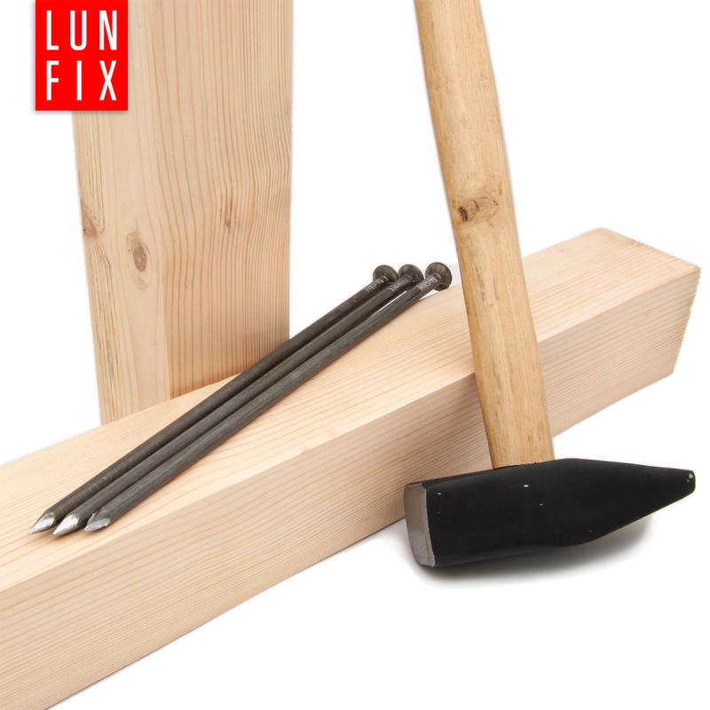 Gwoździe budowlane 8x300 mm 12 cali czarne 1kg