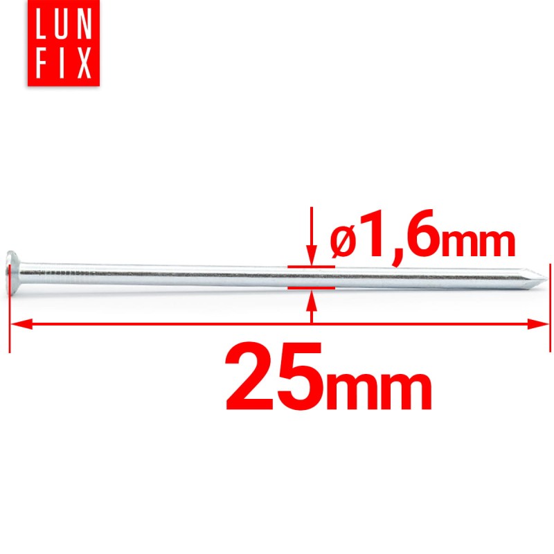 Gwoździe budowlane 1,6x30 mm ocynkowane 5kg