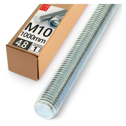 Závitová tyč M10 pozinkovaná 1000 mm 4.8 1ks.