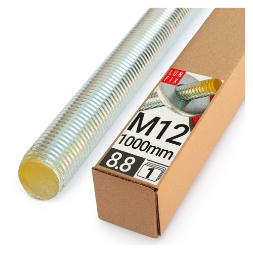 Závitová tyč M12 pozinkovaná 1000 mm 8.8 1ks.