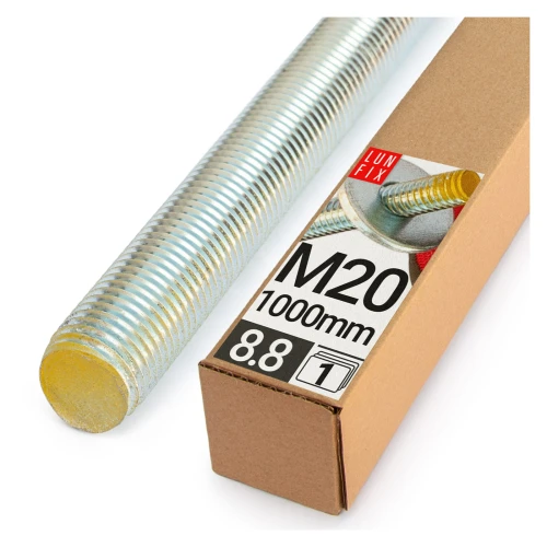 Závitová tyč M20 pozinkovaná 1000 mm 8.8 1 ks.