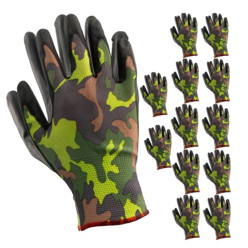 Pracovní rukavice zahradní 10 XL 12ks.