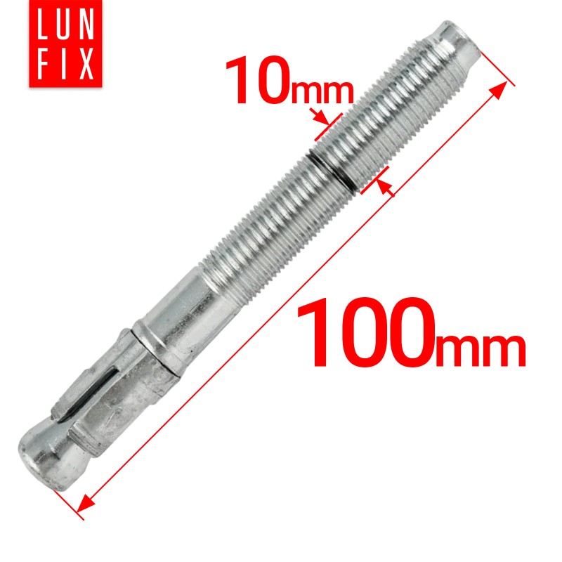 Kotwa ekspresowa do betonu M10 100mm pierścieniowa rozprężana 50szt.