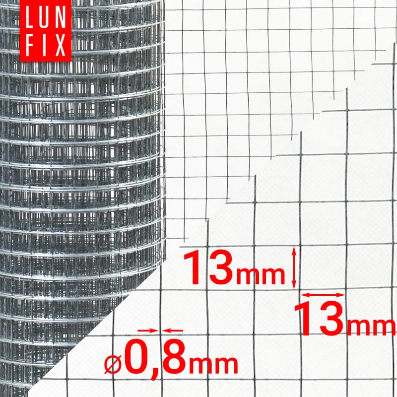 Siatka na domek dla owadów wysokość 0,5 m długość 1mb - dla pszczół zgrzewana ocynkowana