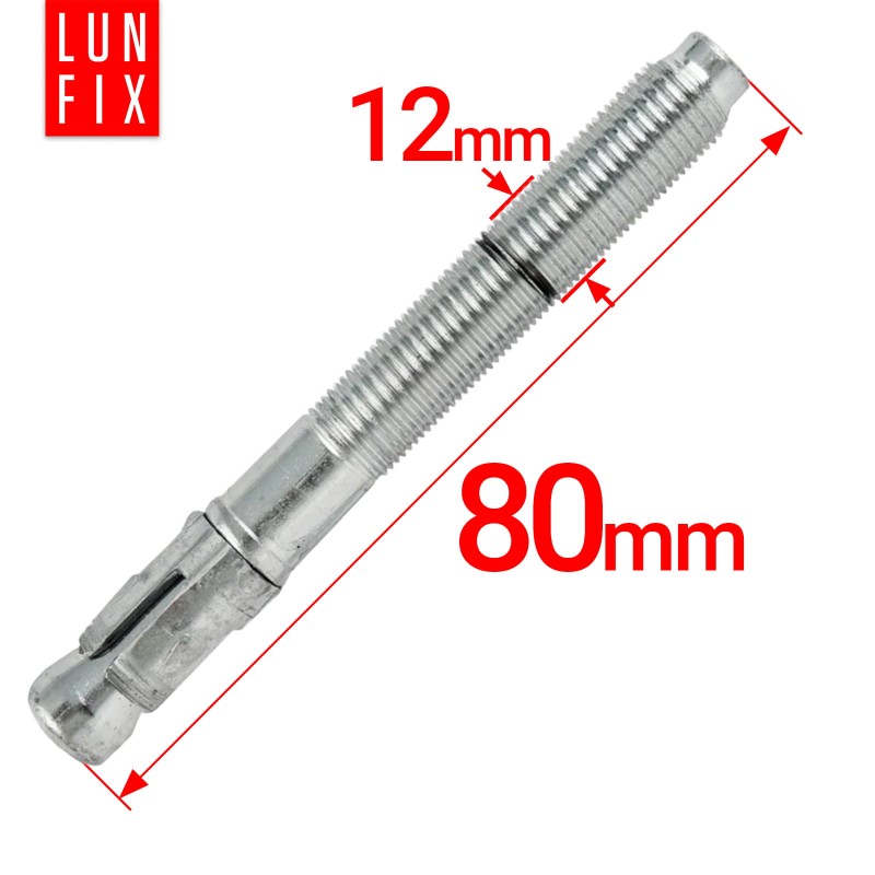 Kotwa ekspresowa do betonu M12 80mm pierścieniowa rozprężana 25szt.