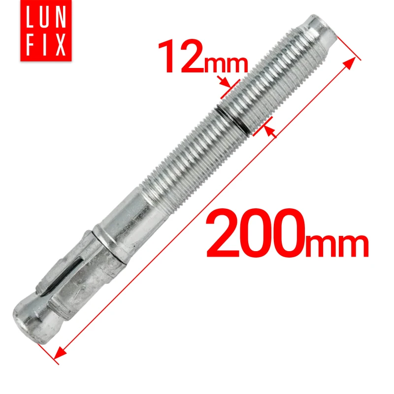 Kotva do betonu M12 200mm rozpěrná 25ks.