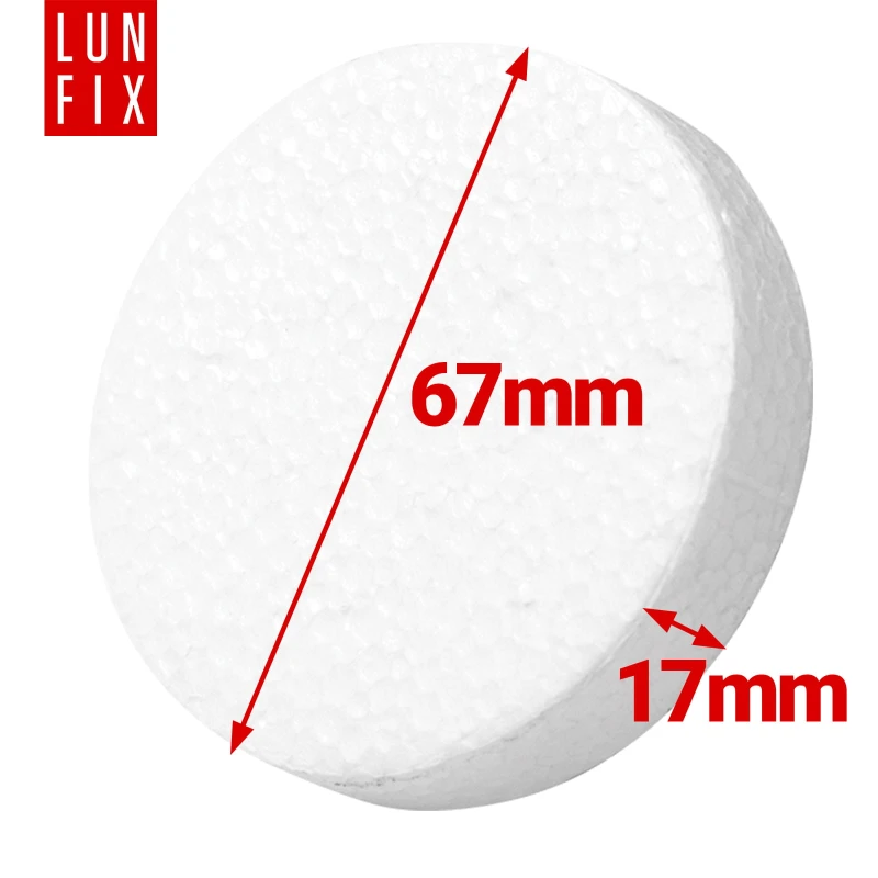 Zátka polystyrenová bíla 67 mm 100ks.